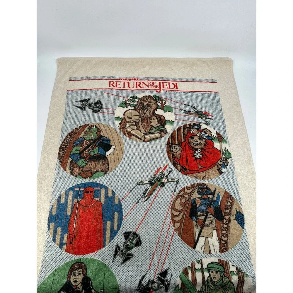 VINTAGE 1983 Return of The Jedi Beach Towels Old Stock Bibb Royal Treasure